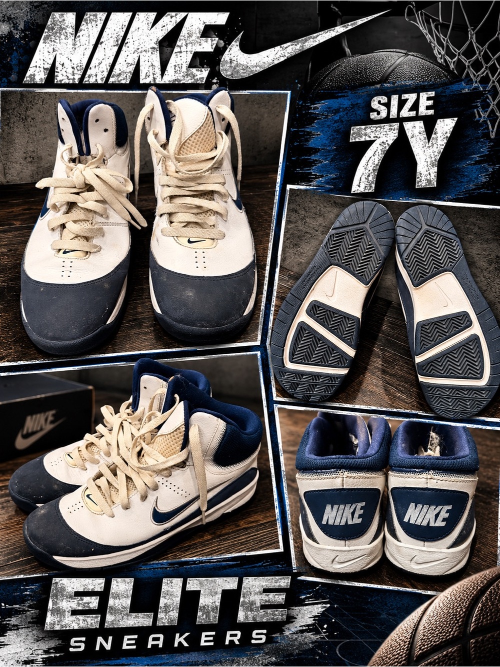 💨 Nike Elite Sneakers – Size 7Y 🔥